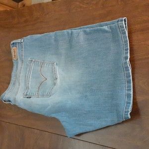A pair Levi brand Jean shorts